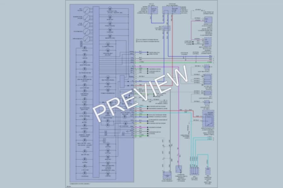 2013 Toyota 4Runner Instrument Cluster wiring diagram preview