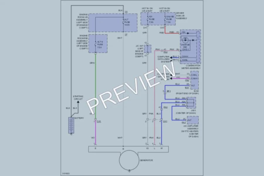 2013 Toyota 4Runner Starting Charging wiring diagram preview