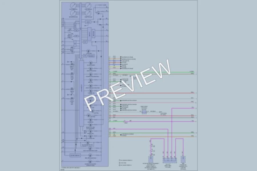 2013 Toyota Corolla Instrument Cluster wiring diagram preview