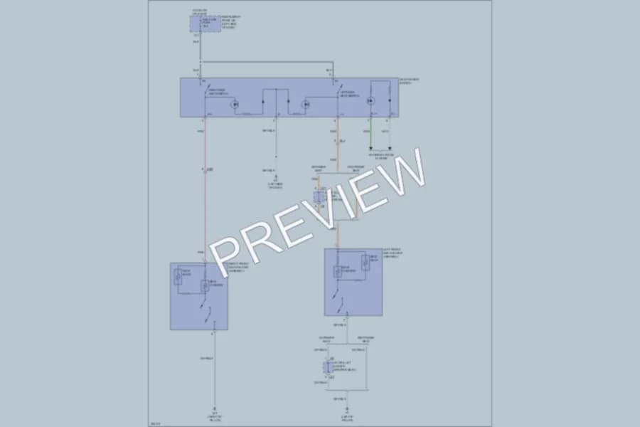 2013 Toyota Corolla Power Seats wiring diagram preview