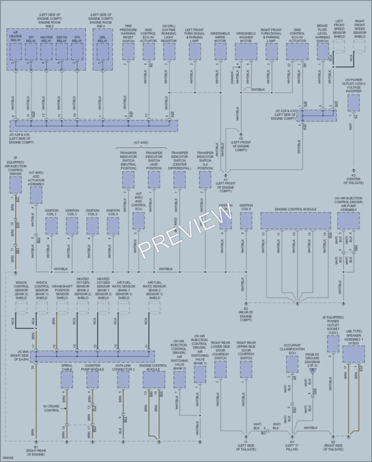 2013 Toyota FJCruiser Ground Distribution wiring diagram preview