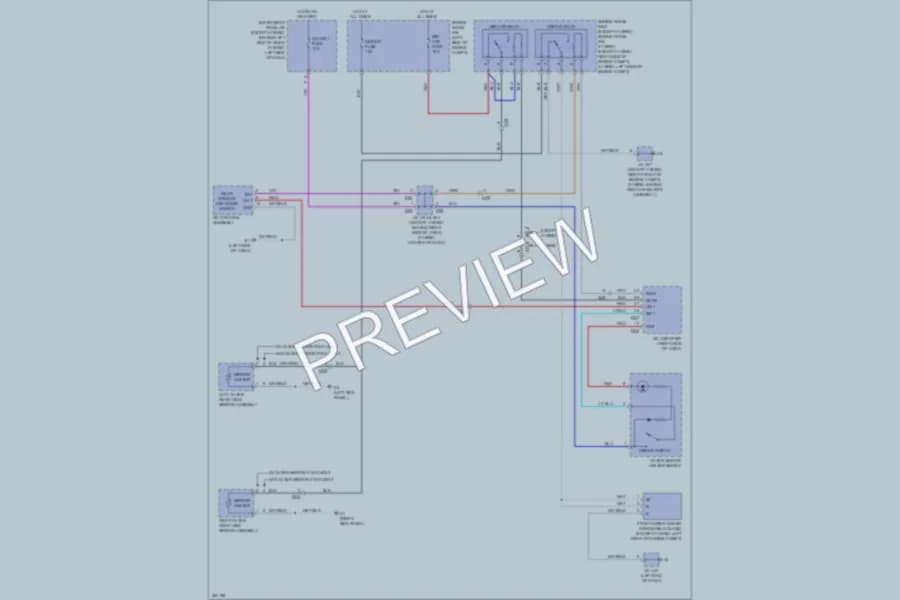 2013 Toyota Highlander Defoggers wiring diagram preview