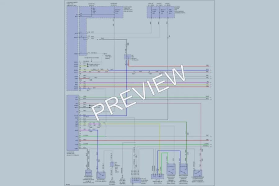 2013 Toyota Highlander Trunk Tailgate Fuel Door wiring diagram preview
