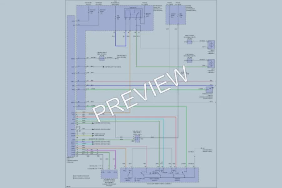 2013 Toyota HighlanderHybrid Headlights wiring diagram preview