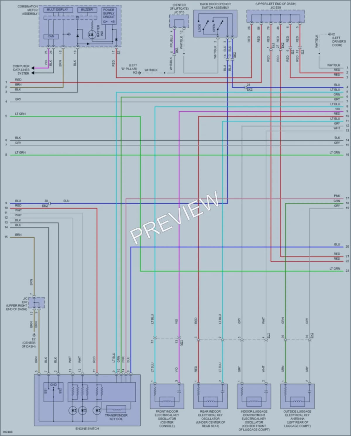 2013 Toyota LandCruiser Anti Theft wiring diagram preview