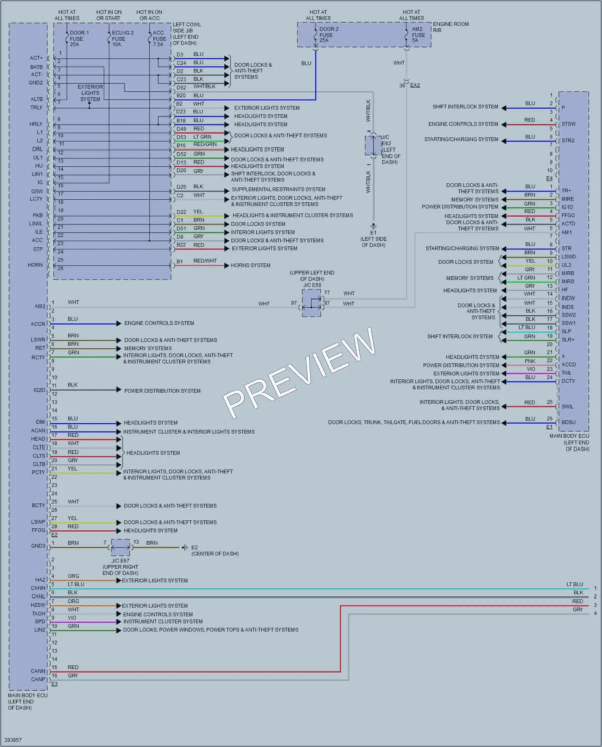 2013 Toyota LandCruiser Body Control Modules wiring diagram preview