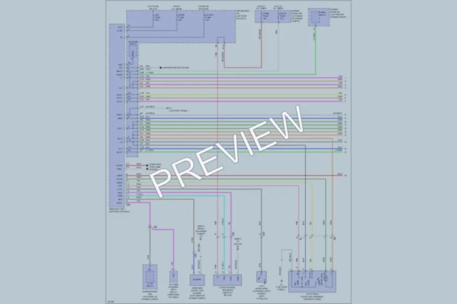 2013 Toyota Matrix Power Door Locks wiring diagram preview