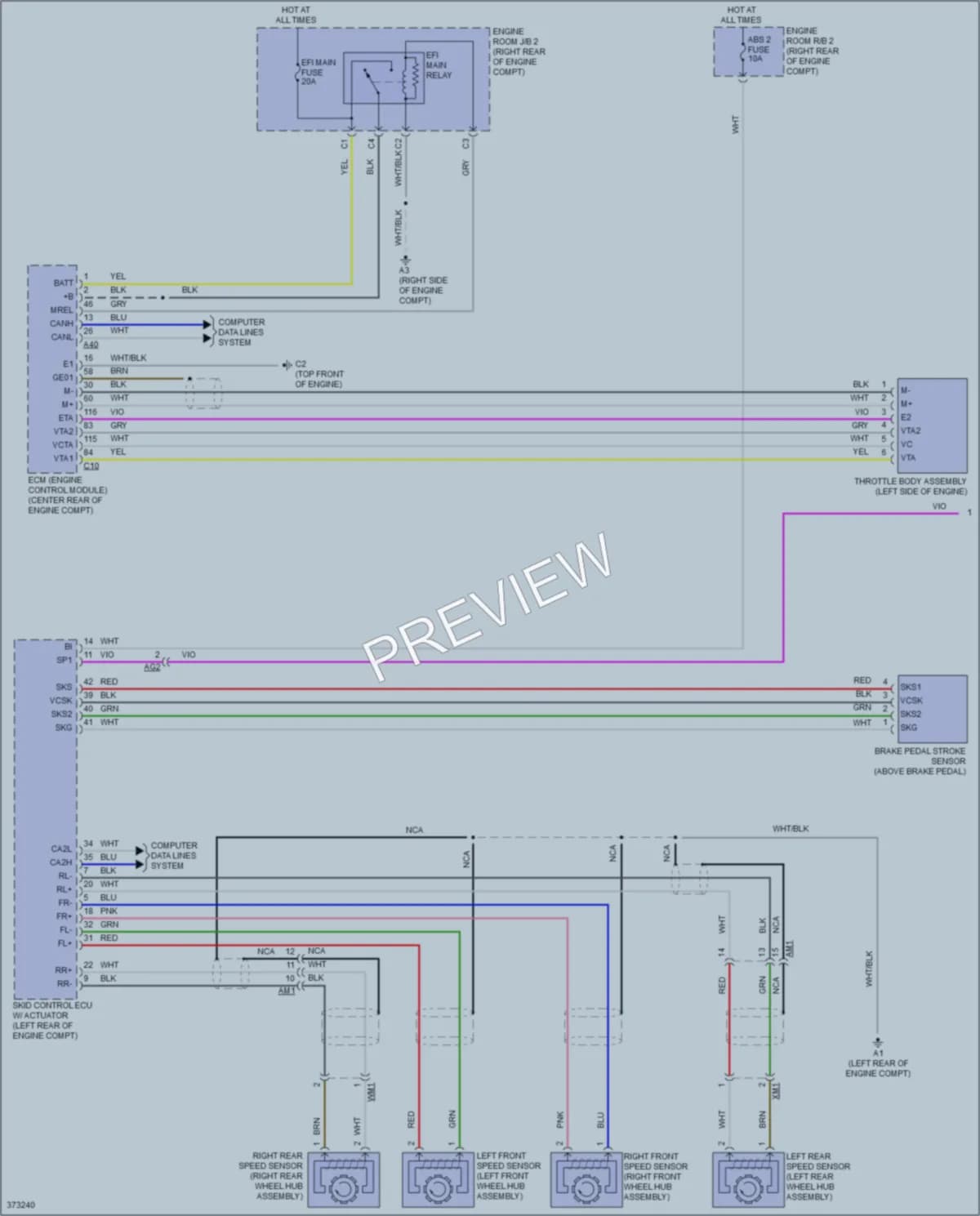 2013 Toyota Priusc Cruise Control wiring diagram preview