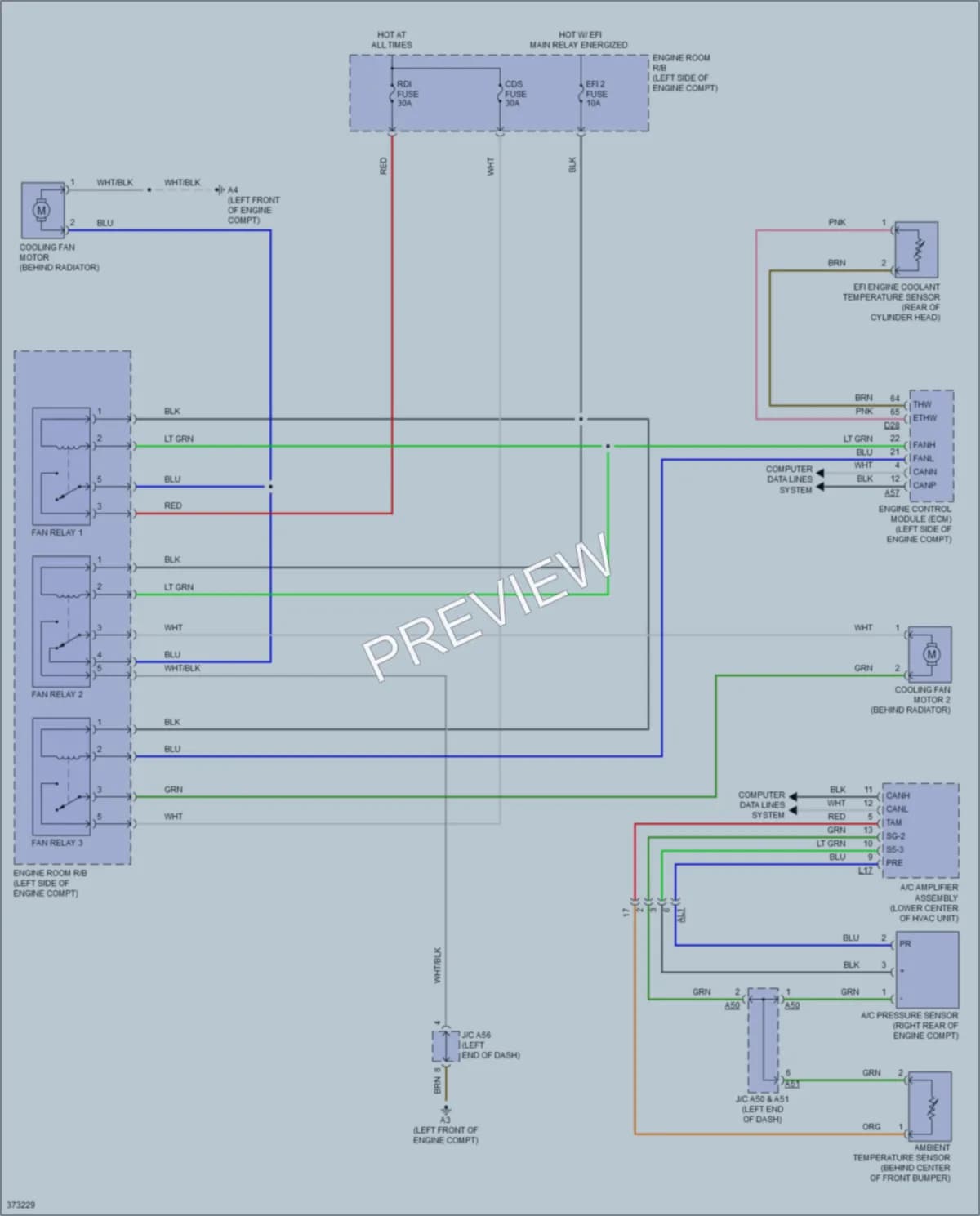 2013 Toyota Priusv Cooling Fan wiring diagram preview