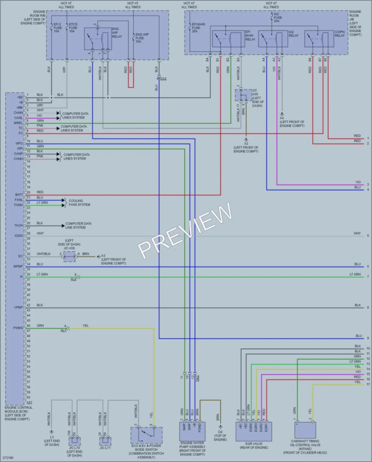 2013 Toyota Priusv Engine Performance wiring diagram preview