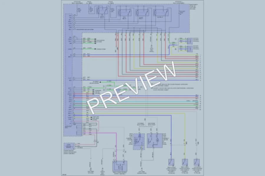 2013 Toyota RAV4 Anti Theft wiring diagram preview