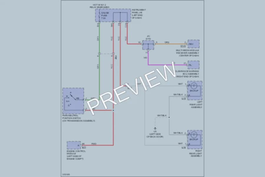 2013 Toyota RAV4 Exterior Lights wiring diagram preview