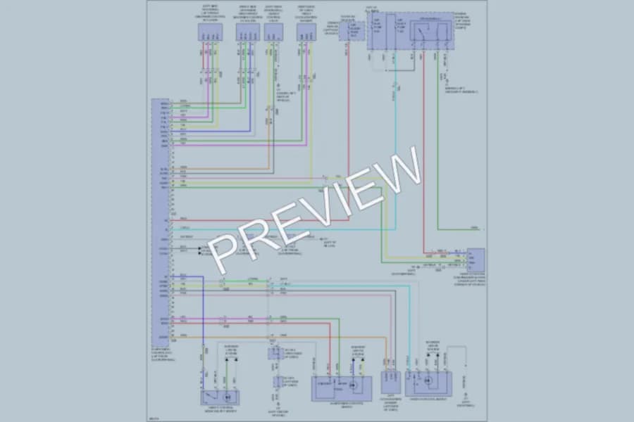 2013 Toyota Sequoia Electronic Suspension wiring diagram preview