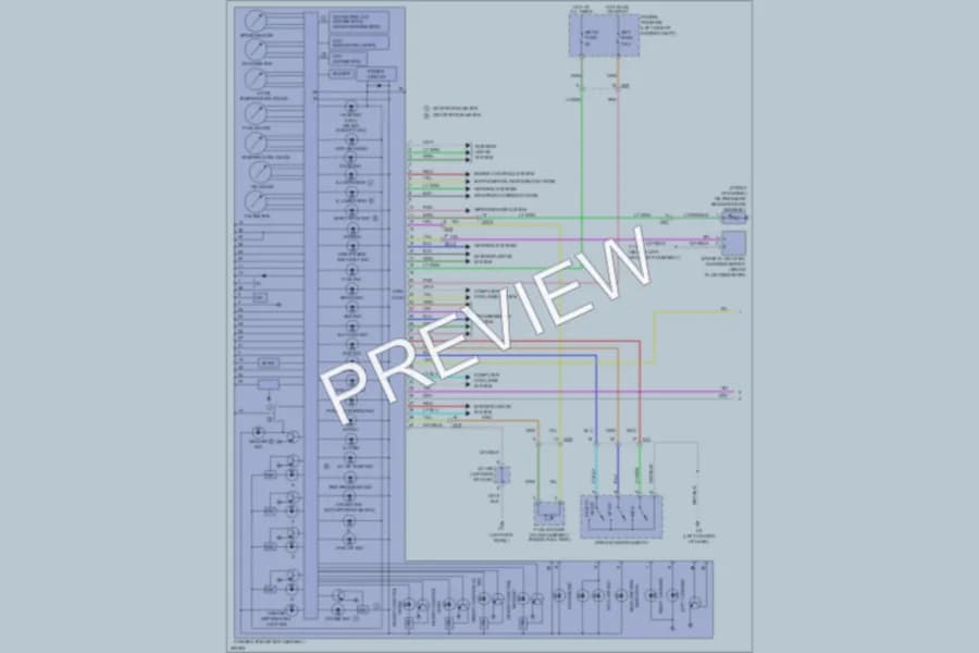 2013 Toyota Sequoia Instrument Cluster wiring diagram preview
