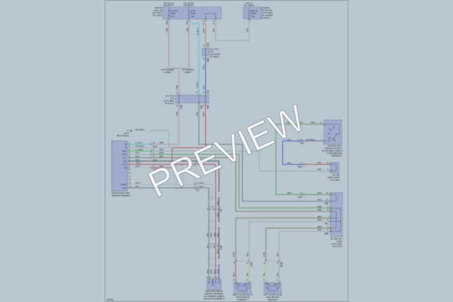 2013 Toyota Sequoia Power Mirrors wiring diagram preview