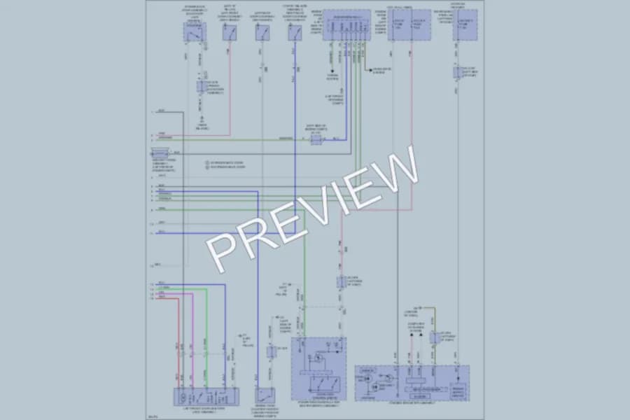 2013 Toyota Sienna Anti Theft wiring diagram preview