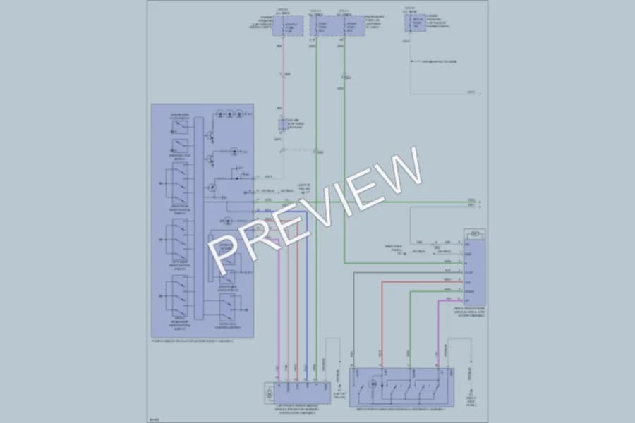 2013 Toyota Sienna Power Windows wiring diagram preview