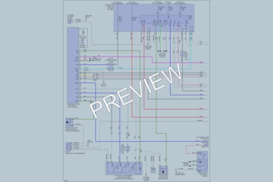 2013 Toyota Sienna Trunk Tailgate Fuel Door wiring diagram preview