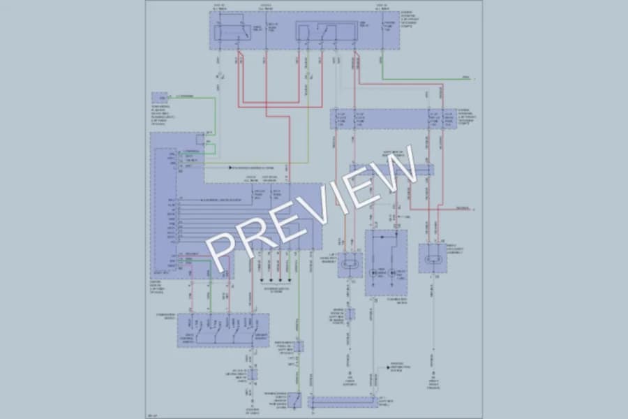 2013 Toyota Tacoma Headlights wiring diagram preview