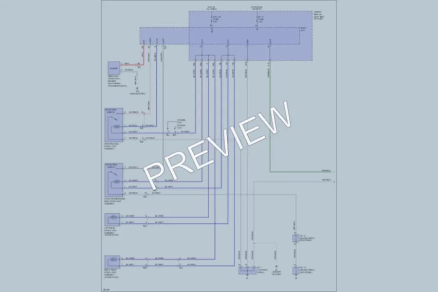 2013 Toyota Tacoma Power Door Locks wiring diagram preview