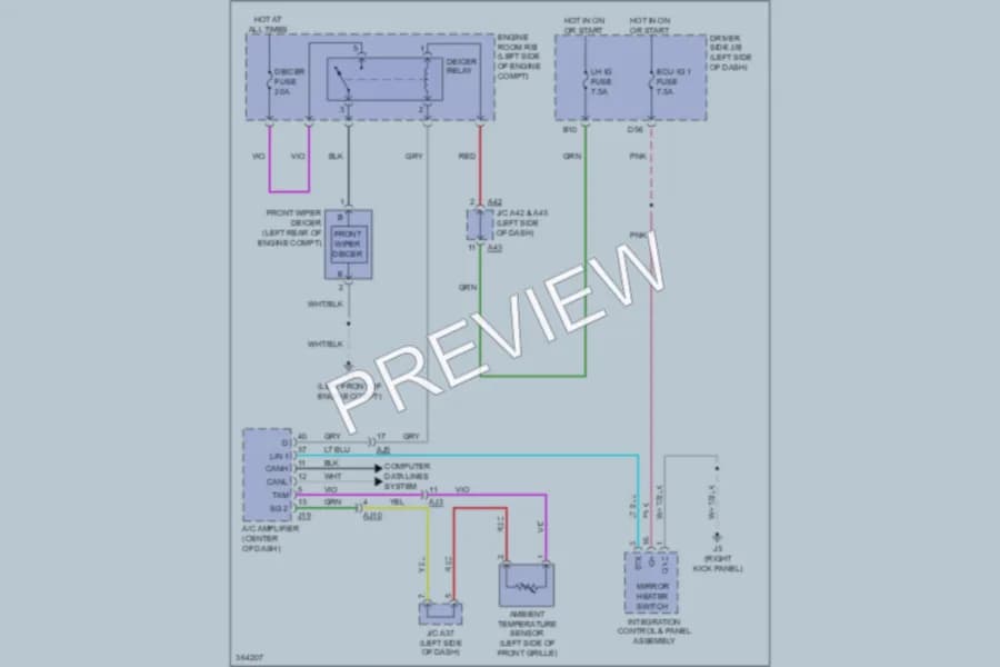 2013 Toyota Tundra Defoggers wiring diagram preview