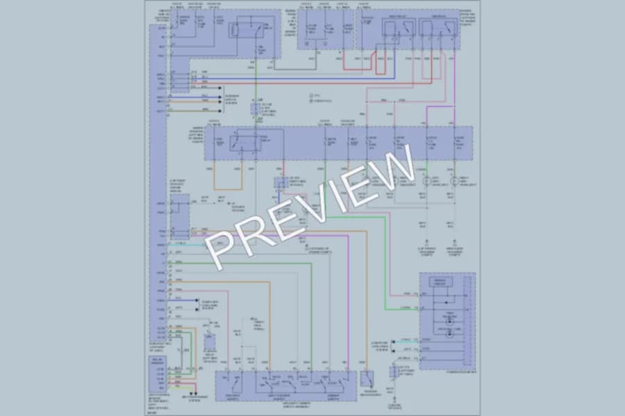 2013 Toyota Tundra Headlights wiring diagram preview