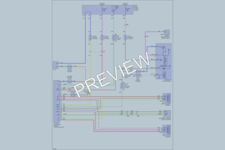 2013 Toyota Venza Headlights wiring diagram preview