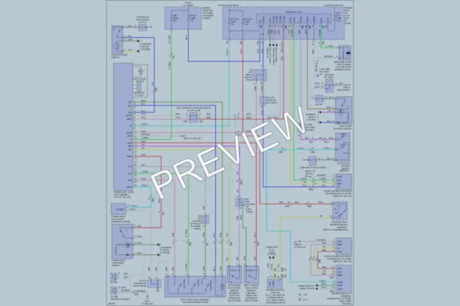 2013 Toyota Venza Trunk Tailgate Fuel Door wiring diagram preview