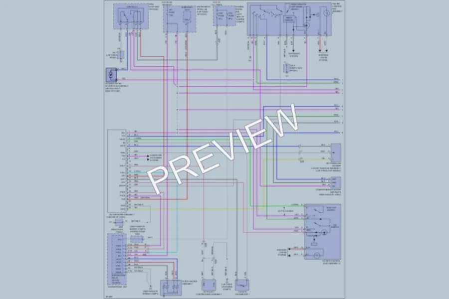 2013 Toyota Yaris Air Conditioning wiring diagram preview