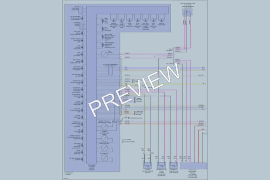 2013 Volkswagen Beetle Instrument Cluster wiring diagram preview
