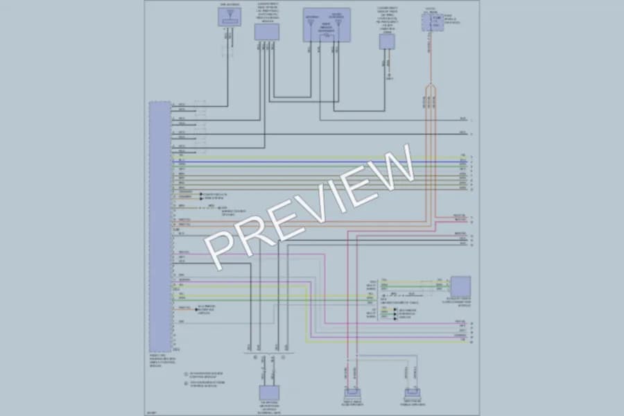 2013 Volkswagen Beetle Navigation wiring diagram preview