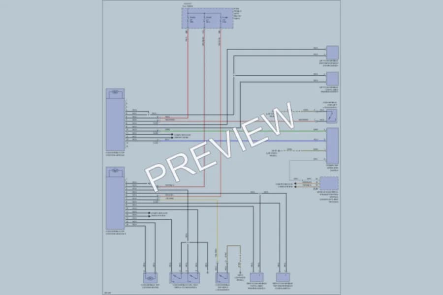 2013 Volkswagen Beetle Power Top Sunroof wiring diagram preview