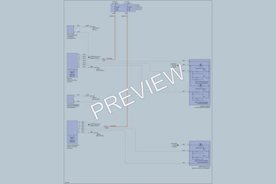 2013 Volkswagen Beetle Power Windows wiring diagram preview