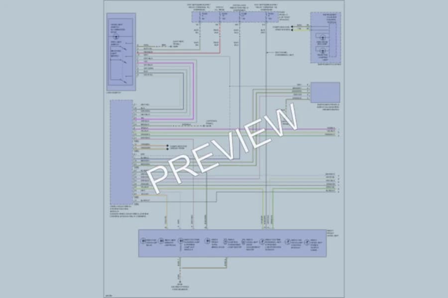 2013 Volkswagen CC Headlights wiring diagram preview
