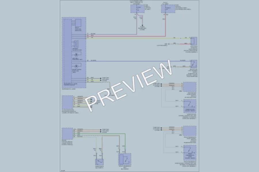 2013 Volkswagen CC Warning Systems wiring diagram preview