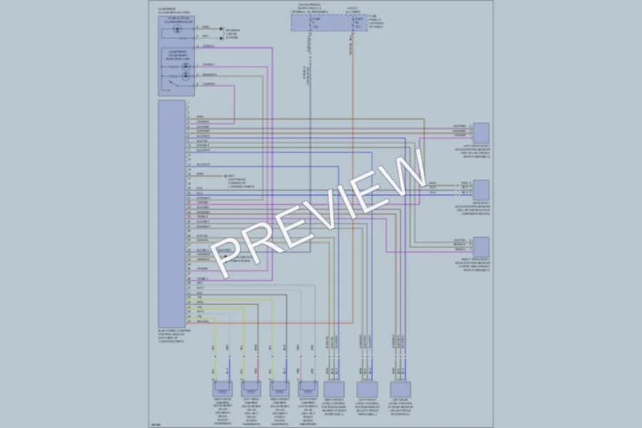 2013 Volkswagen Eos Electronic Suspension wiring diagram preview