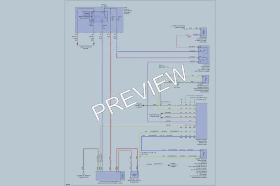 2013 Volkswagen 4D Sedan Cooling Fan wiring diagram preview with protected circuit layout