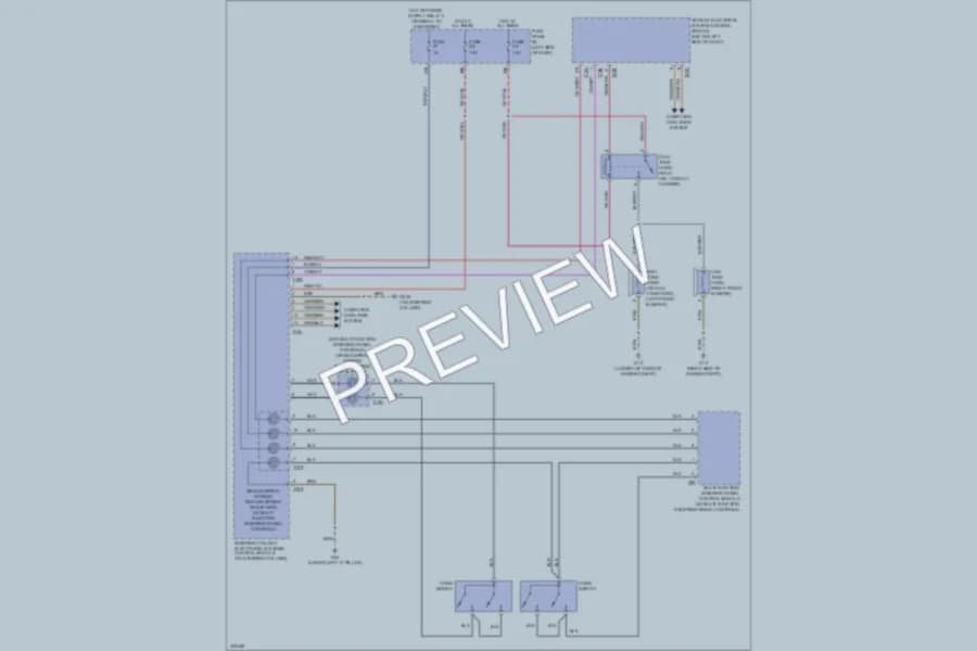 2013 Volkswagen 4D Sedan Horn wiring diagram preview with protected circuit layout