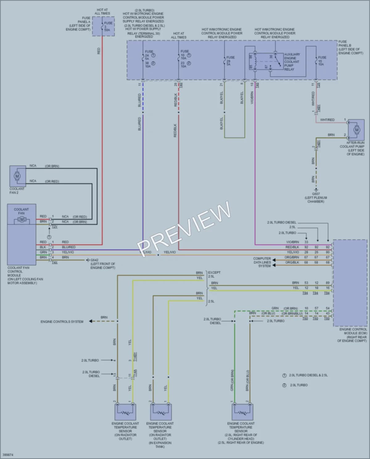 2013 Volkswagen GolfR Cooling Fan wiring diagram preview
