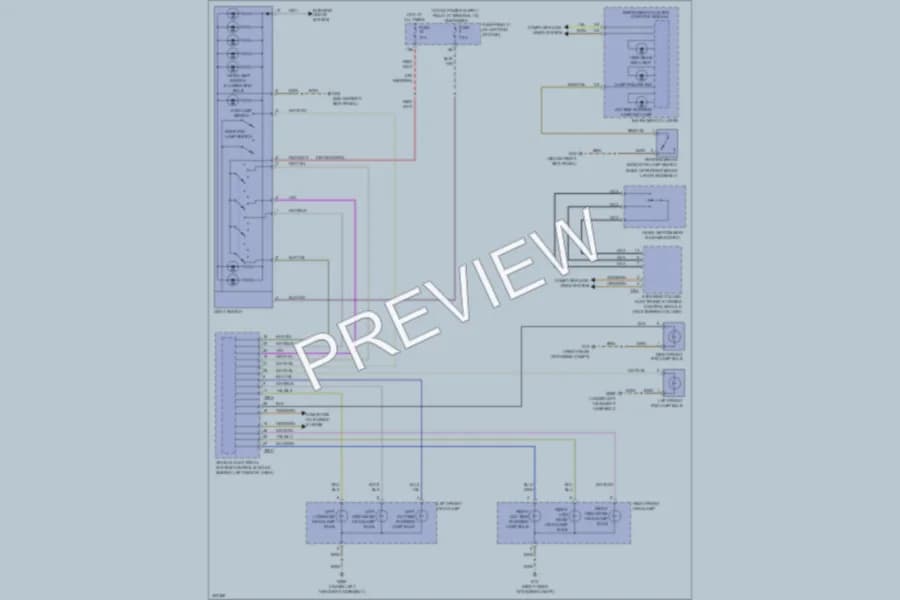 2013 Volkswagen Passat Headlights wiring diagram preview