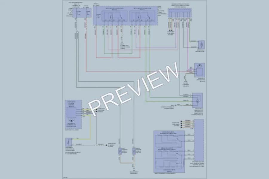2013 Volkswagen Passat Wiper Washer wiring diagram preview