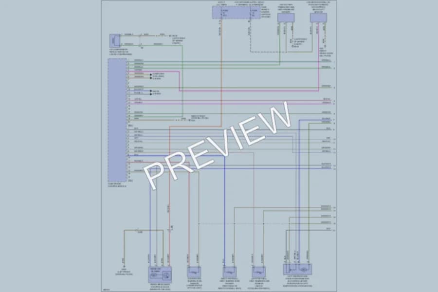 2013 Volkswagen Tiguan Air Conditioning wiring diagram preview