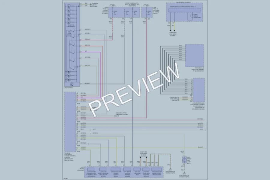 2013 Volkswagen Tiguan Headlights wiring diagram preview