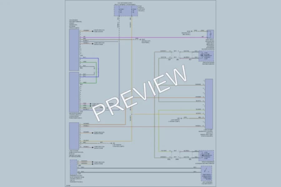 2013 Volkswagen Touareg Navigation wiring diagram preview