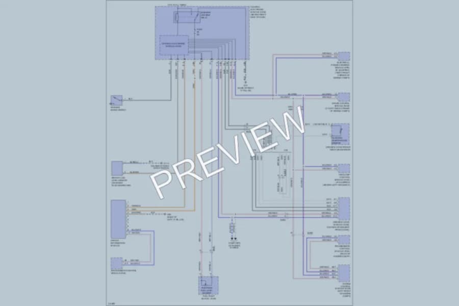 2013 Volvo C30 Instrument Cluster wiring diagram preview