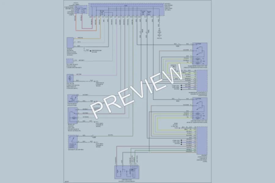 2013 Volvo C30 Power Door Locks wiring diagram preview