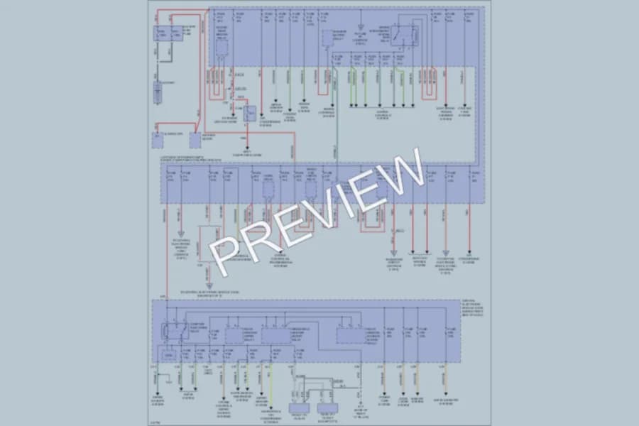 2013 Volvo C70 Power Distribution wiring diagram preview