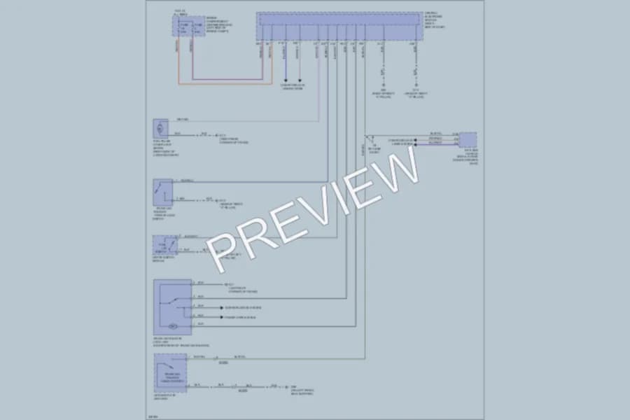 2013 Volvo C70 Trunk Tailgate Fuel Door wiring diagram preview