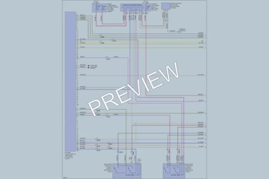 2013 Volvo S60 Power Door Locks wiring diagram preview