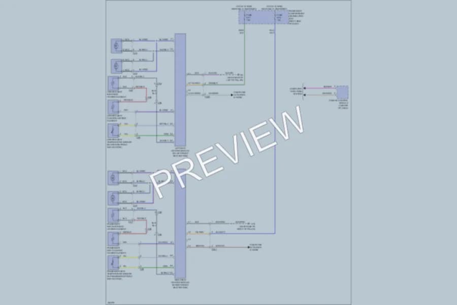 2013 Volvo S80 Power Seats wiring diagram preview